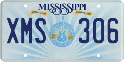 MS license plate XMS306
