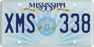 MS license plate XMS338