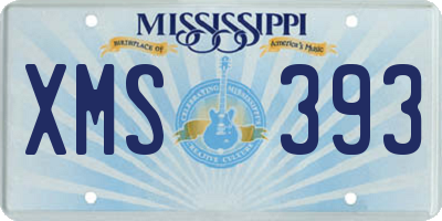 MS license plate XMS393