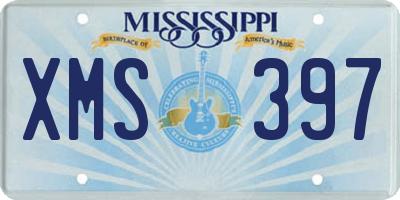 MS license plate XMS397