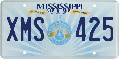 MS license plate XMS425