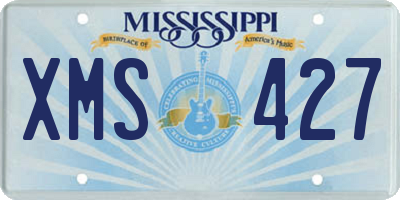 MS license plate XMS427