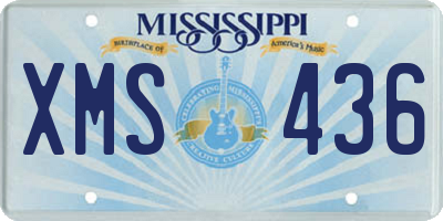 MS license plate XMS436