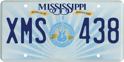 MS license plate XMS438