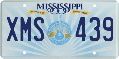 MS license plate XMS439