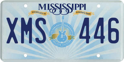 MS license plate XMS446