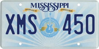 MS license plate XMS450
