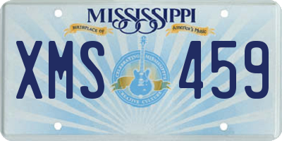 MS license plate XMS459
