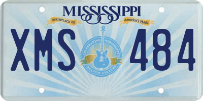 MS license plate XMS484