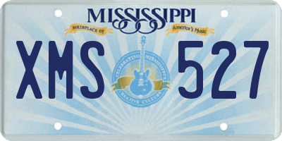 MS license plate XMS527
