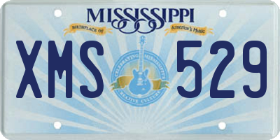 MS license plate XMS529