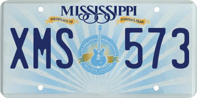 MS license plate XMS573