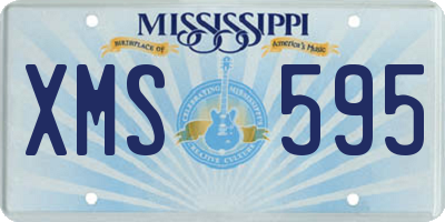 MS license plate XMS595