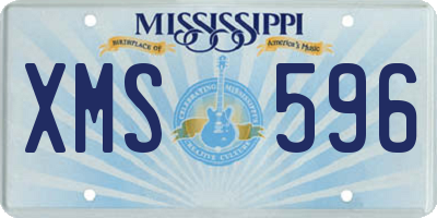 MS license plate XMS596