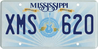 MS license plate XMS620