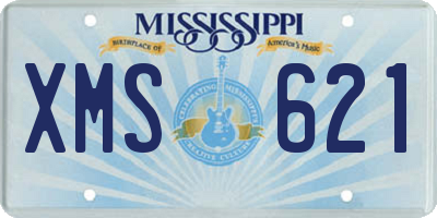 MS license plate XMS621