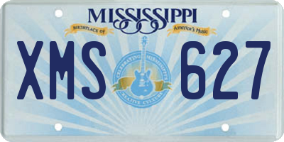 MS license plate XMS627