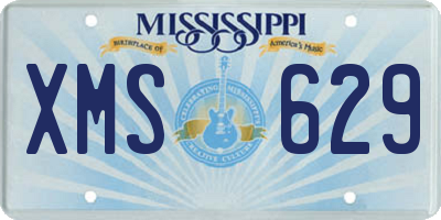 MS license plate XMS629