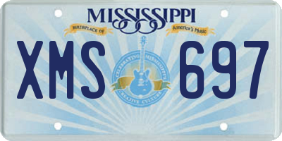 MS license plate XMS697
