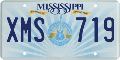 MS license plate XMS719