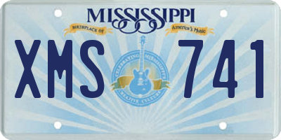 MS license plate XMS741