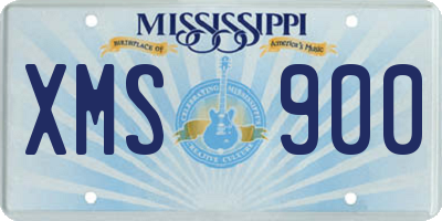 MS license plate XMS900