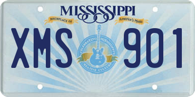 MS license plate XMS901