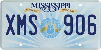 MS license plate XMS906