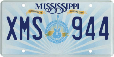 MS license plate XMS944