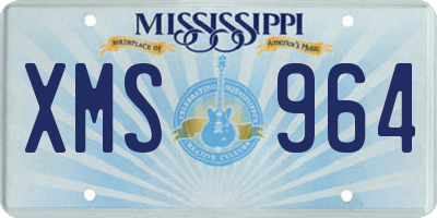 MS license plate XMS964