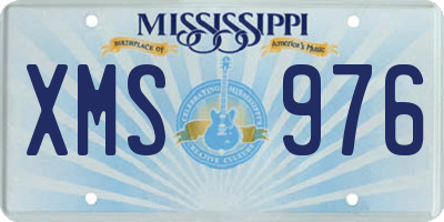 MS license plate XMS976