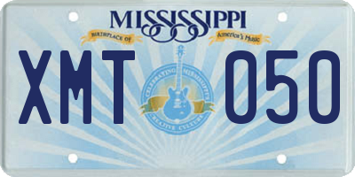 MS license plate XMT050