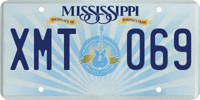 MS license plate XMT069