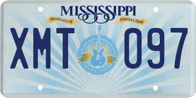 MS license plate XMT097