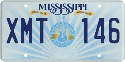 MS license plate XMT146