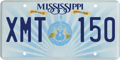 MS license plate XMT150