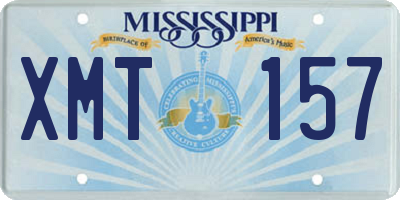 MS license plate XMT157