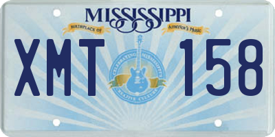 MS license plate XMT158