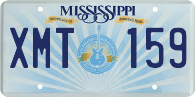 MS license plate XMT159