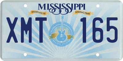 MS license plate XMT165