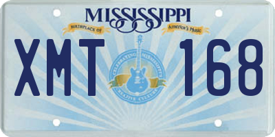 MS license plate XMT168