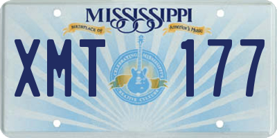 MS license plate XMT177