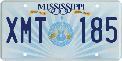 MS license plate XMT185