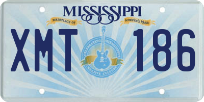 MS license plate XMT186