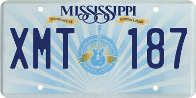 MS license plate XMT187
