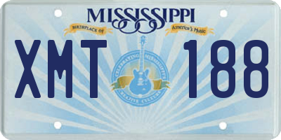 MS license plate XMT188