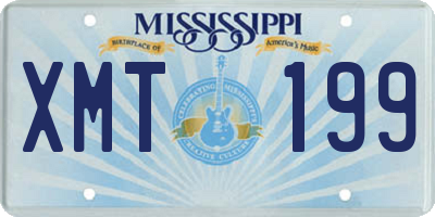 MS license plate XMT199