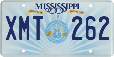 MS license plate XMT262