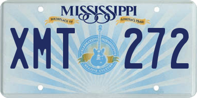 MS license plate XMT272
