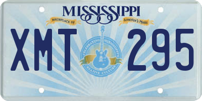 MS license plate XMT295